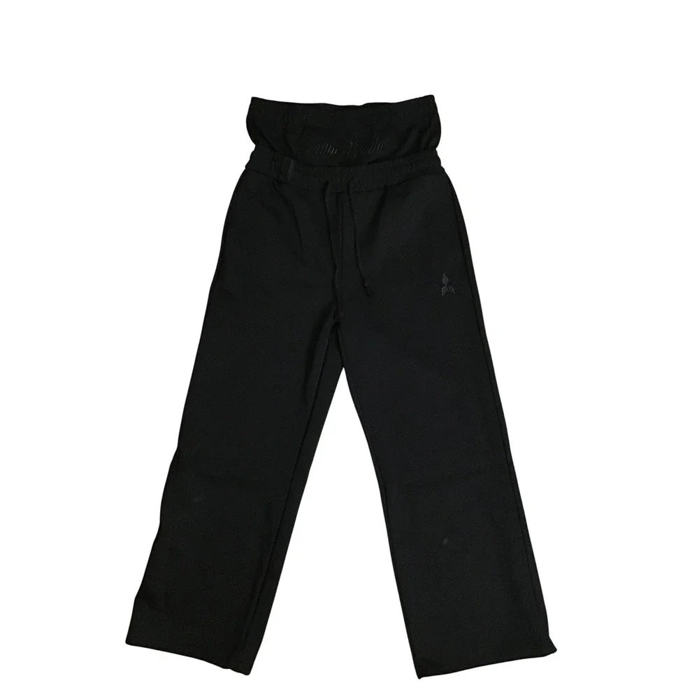 Forum Vondu Black American Harajuku Loose‎ Double Waist Sweatpants Size L NWOT